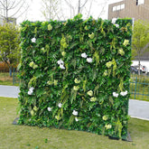 Aperturee - Aperturee Tropical Monstera Plant Artificial Floral Wall For Decor